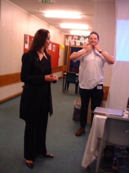 Megahard employee's prepare for the big night